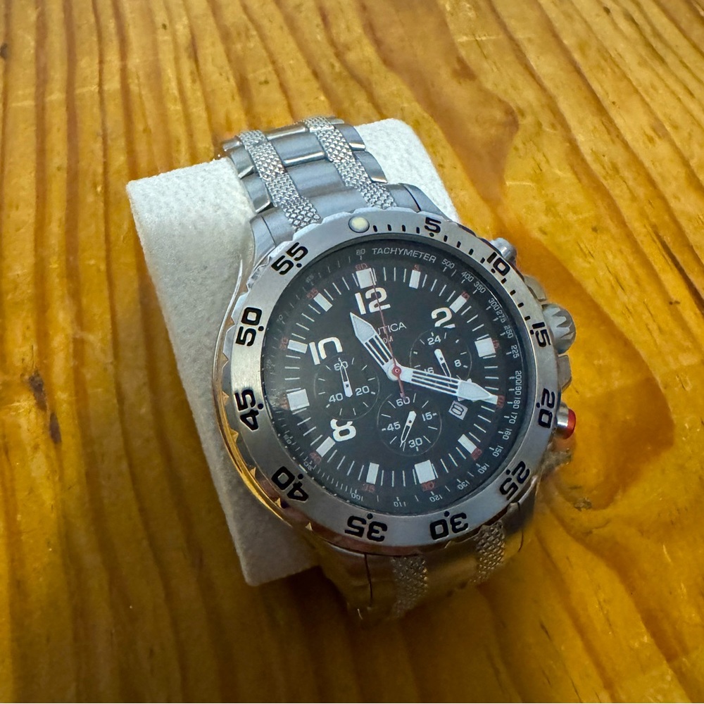 Nautica chronograph watch. NWOT, never worn.